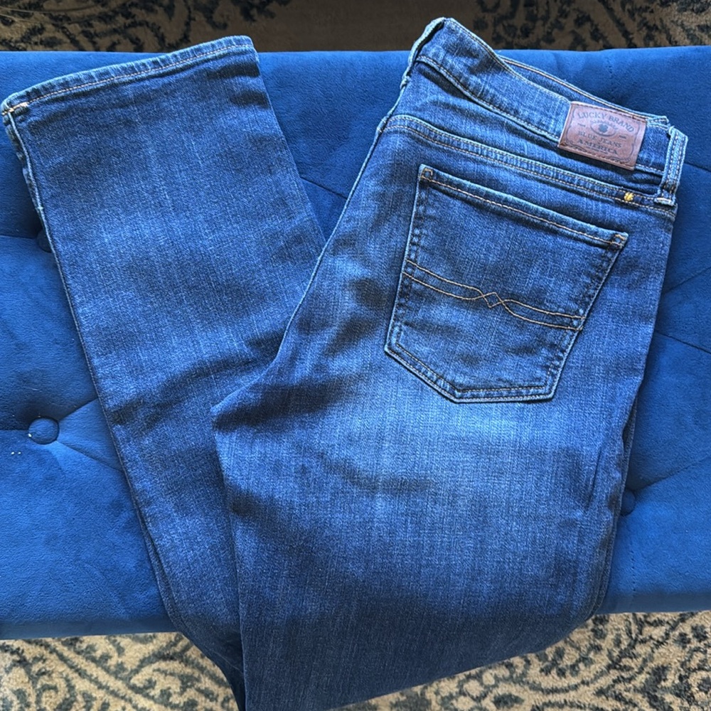 Lucky Brand Women's Blue sweet straight Jeans - Picture 3 of 4